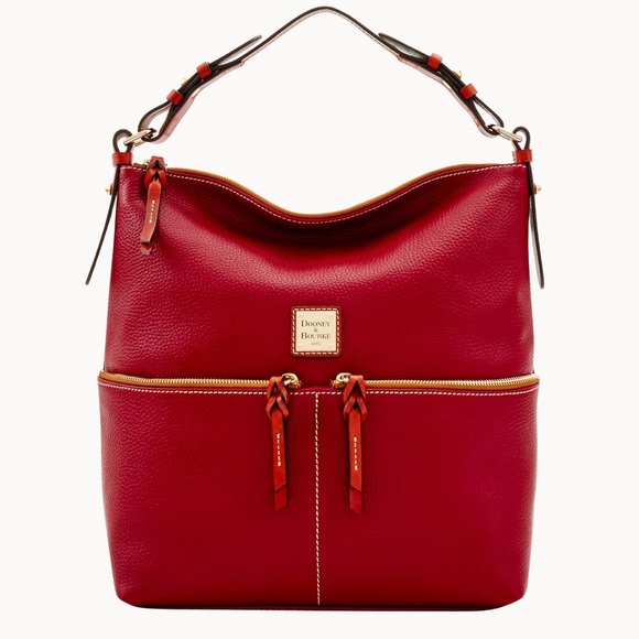 Dooney & Bourke Handbags - Dooney & Bourke Leather Pebbled Hobo Bag